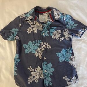 Aloha! Sonoma Blue and White Floral Shirt